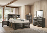 Zosimo Bed Model Fm7210Gy-Queen Storage Bed By Furniture Of America